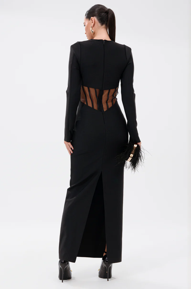 A NIGHT OUT BANDAGE MAXI DRESS - Image 5