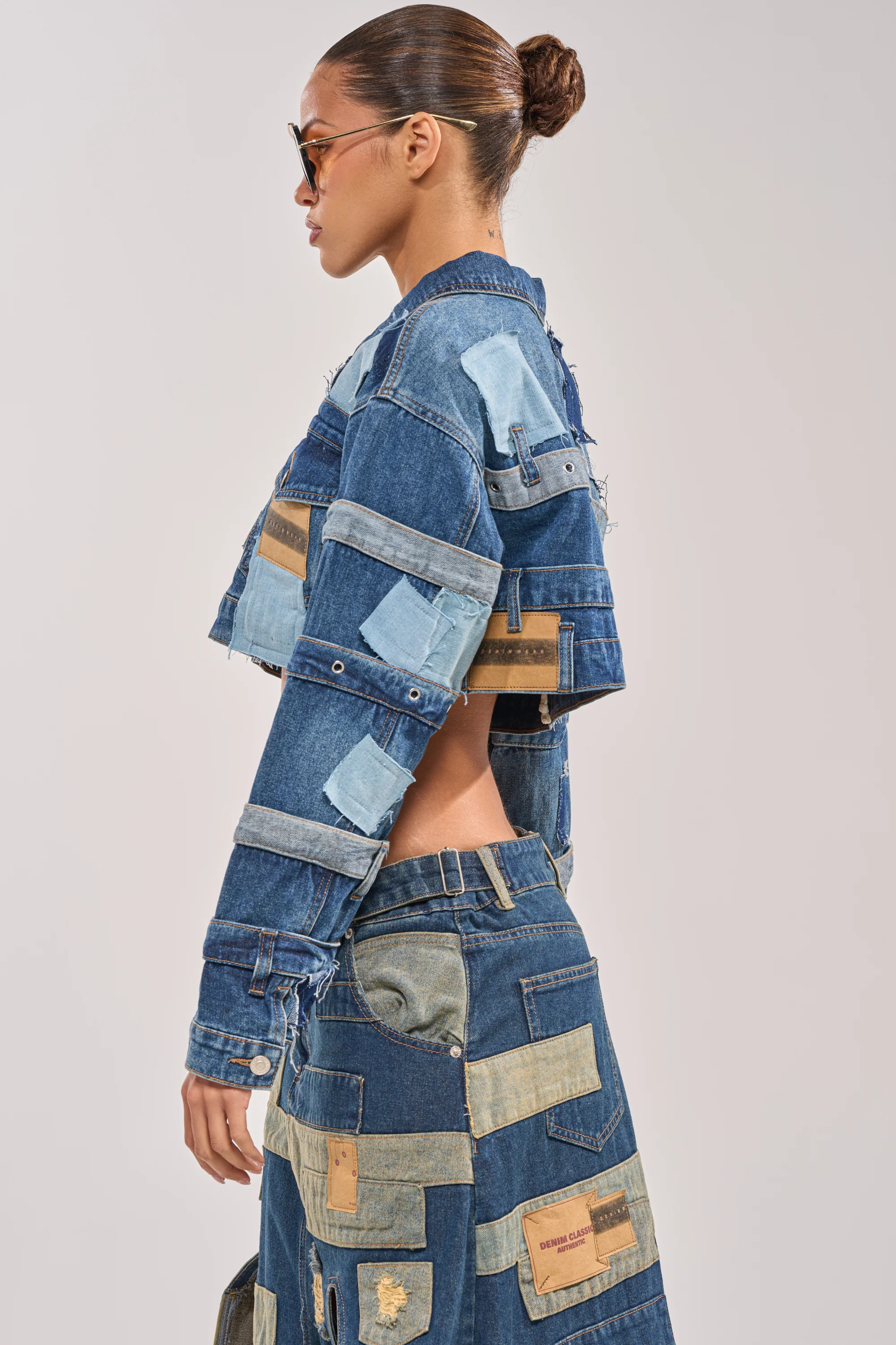 ACT UP PATCHWORK DENIM JACKET - Image 3