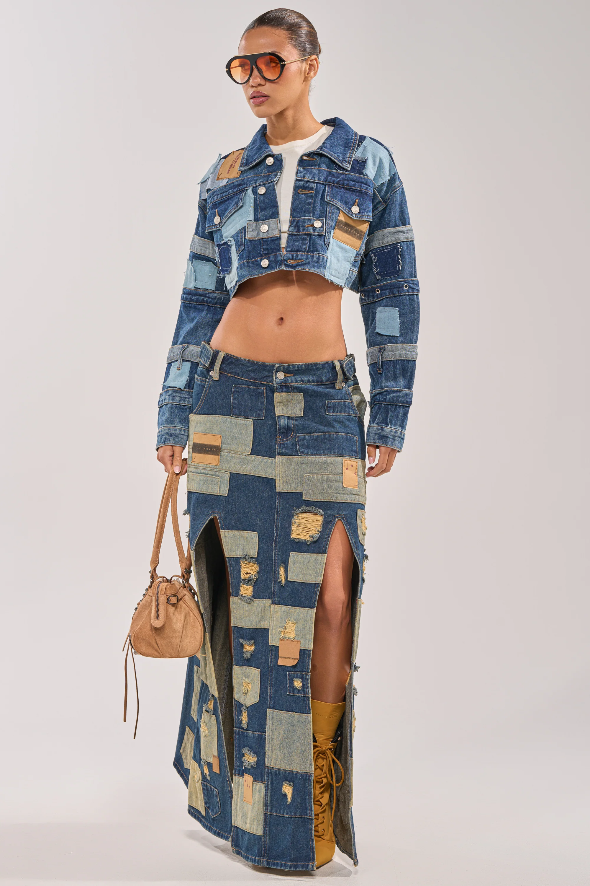ACT UP PATCHWORK DENIM JACKET - Image 5