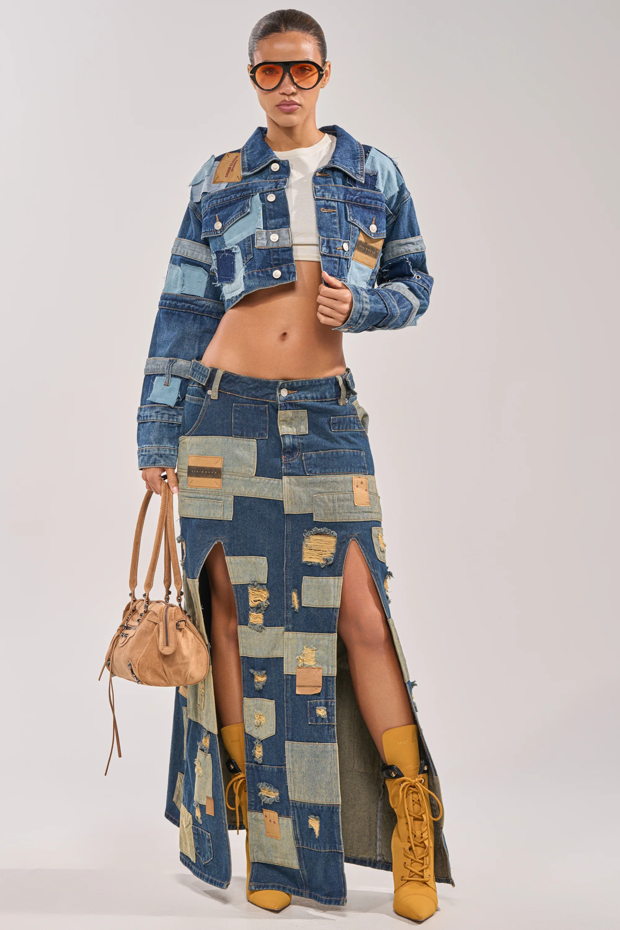 ACT UP PATCHWORK DENIM JACKET - Image 6