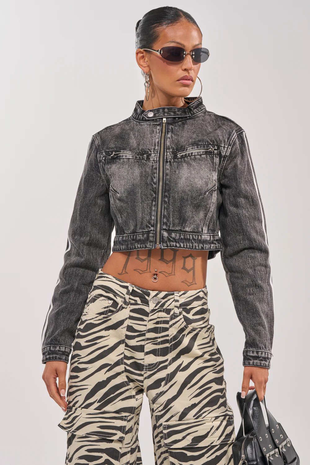 AFTER HOURS DENIM MOTO IN BLACK - Image 3