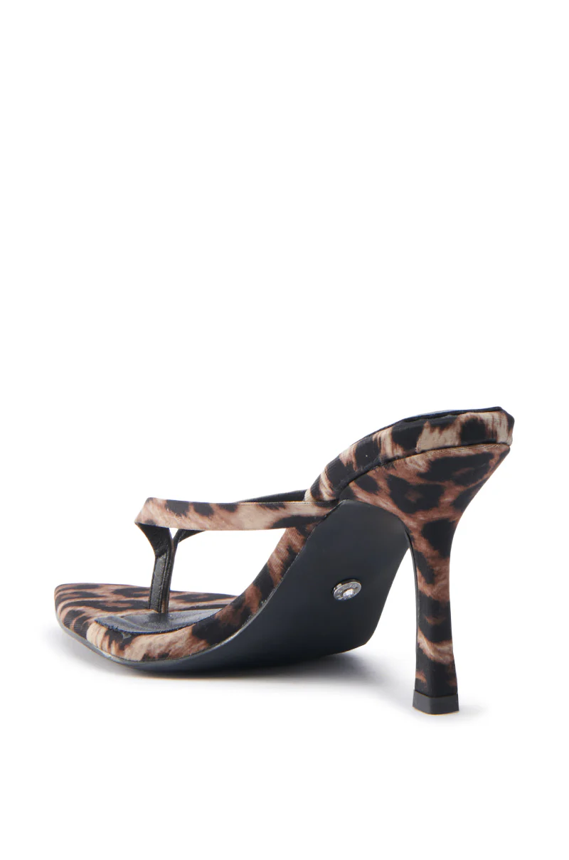AKIRA ADVIK LEOPARD THONG STILETTO SANDAL - Image 6