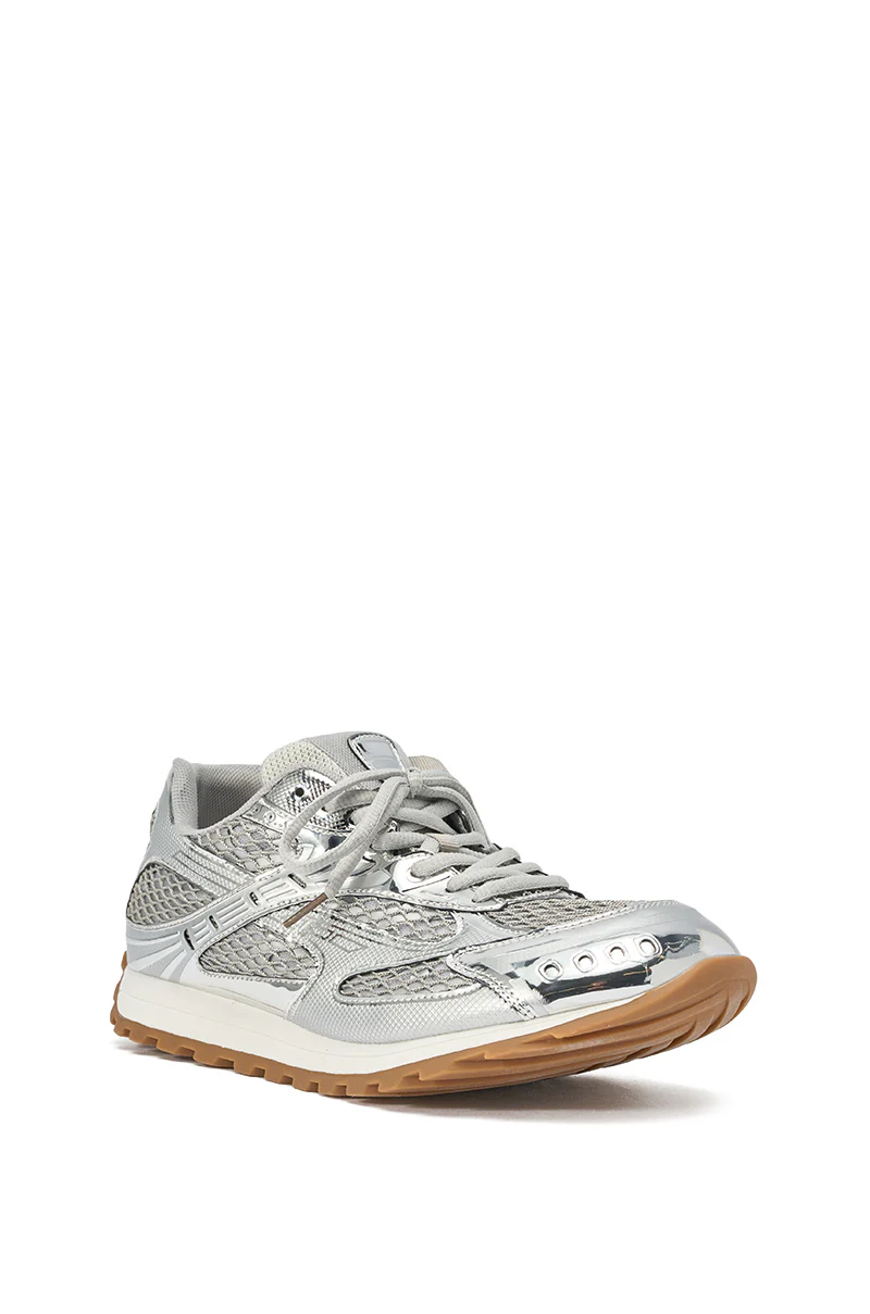AKIRA GOLD LENIYA SILVER SNEAKER - Image 4