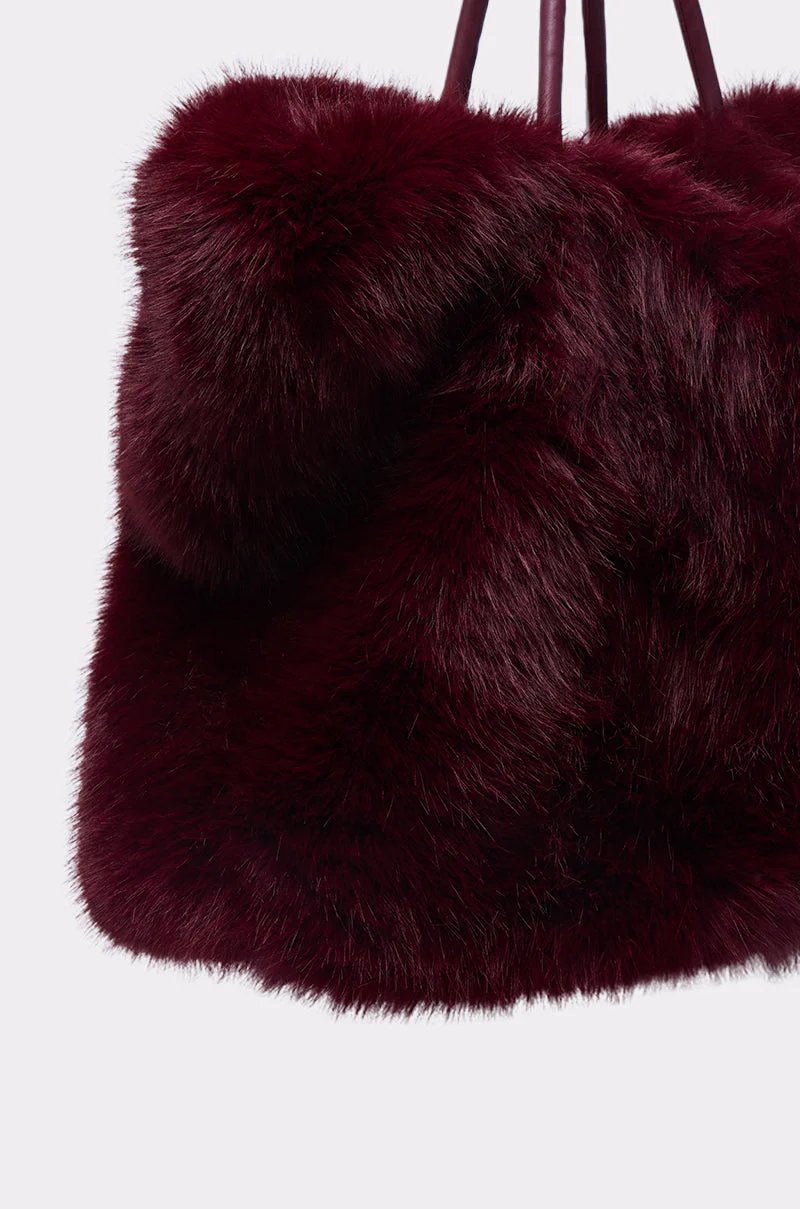 ALAIA FAUX FUR TOTE - Image 5