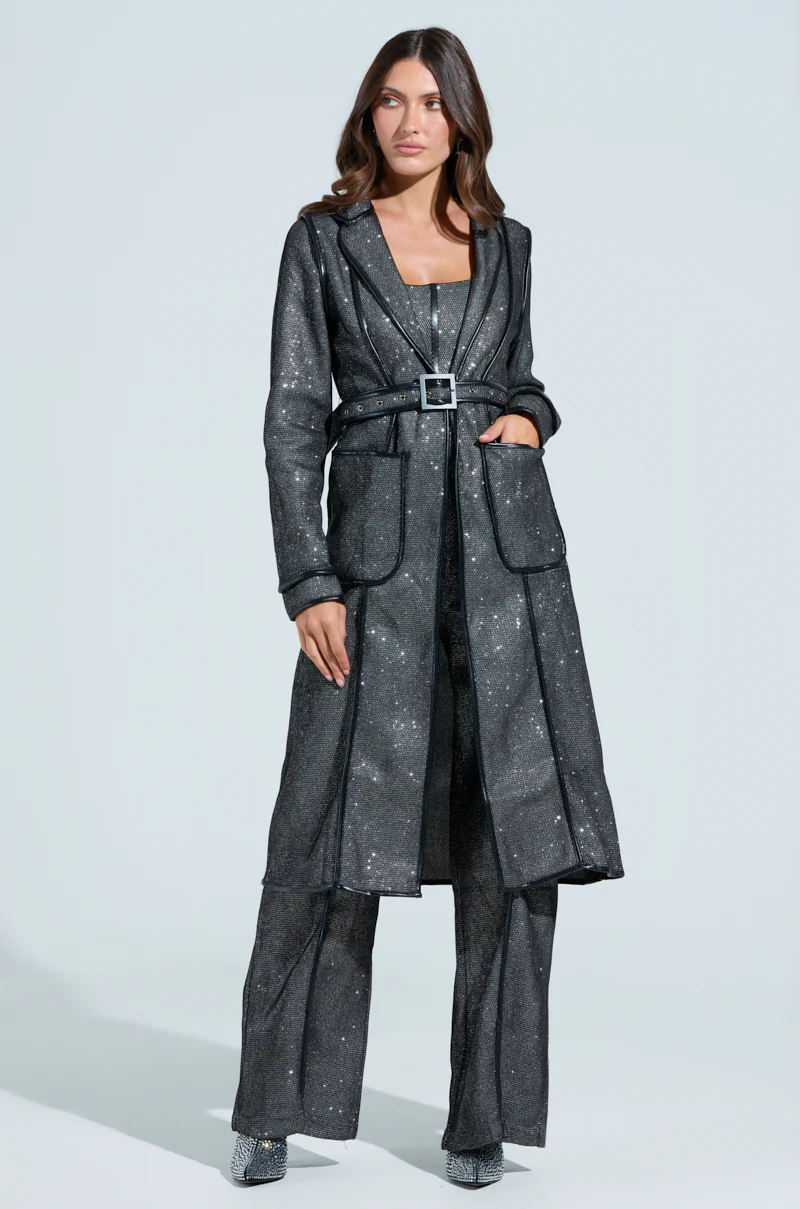 ALIA SPARKLE MESH TRENCH - Image 2