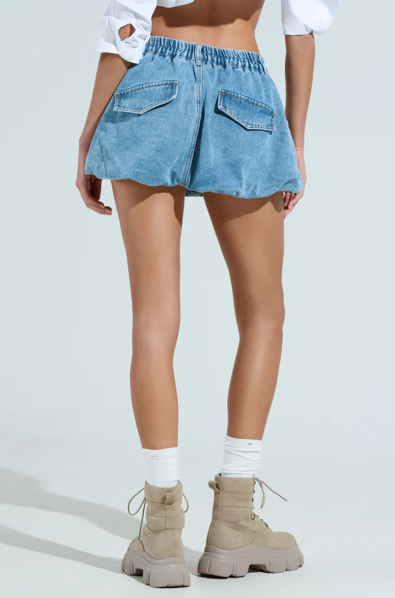 ALL ABOUT IT DENIM BUBBLE SKIRT - Image 5