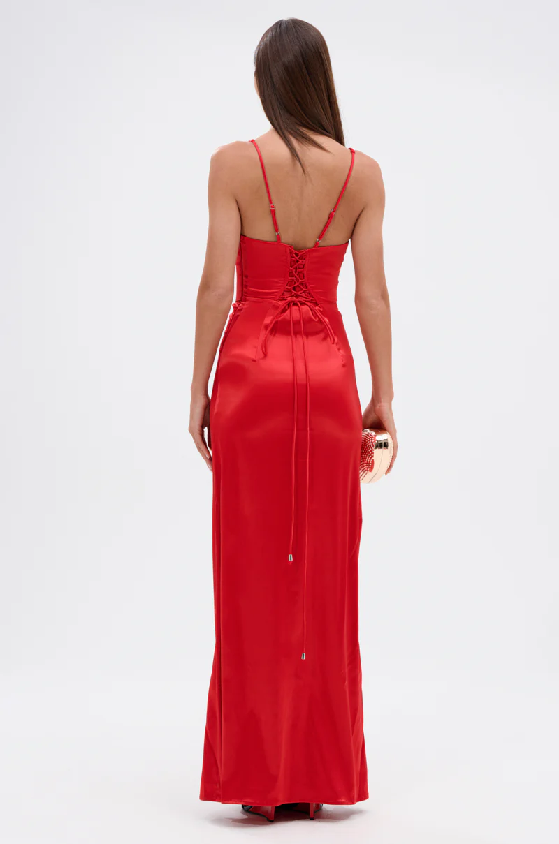 ALL ABOUT ME SATIN MAXI DRESS - Image 4