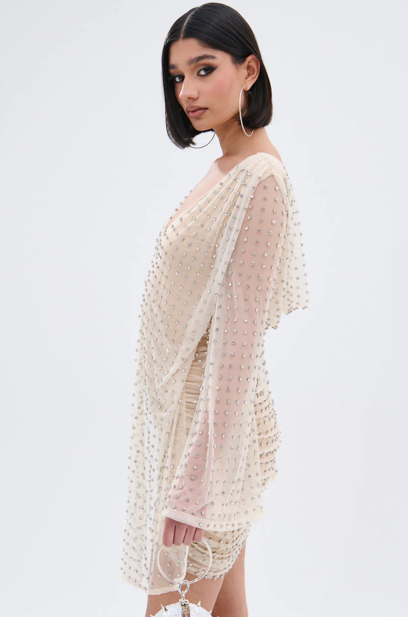 ALYSSA RHINESTONE MINI DRESS - Image 6