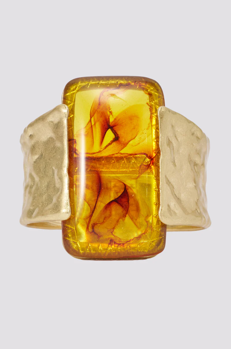 AMBER BLOCK STATEMENT CUFF - Image 2
