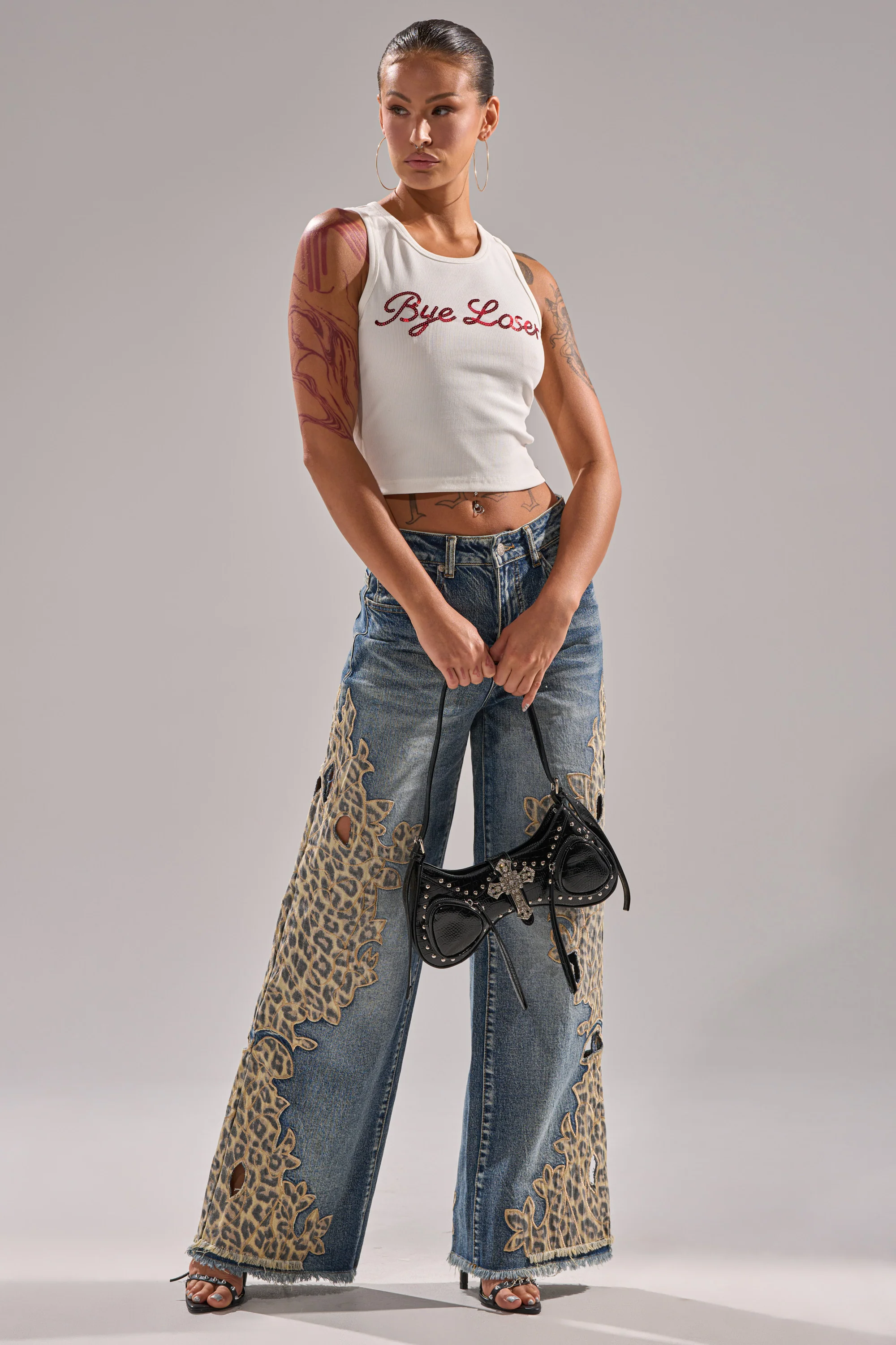AMIGAS CHEETAH PRINT WIDE LEG PANT - Image 10