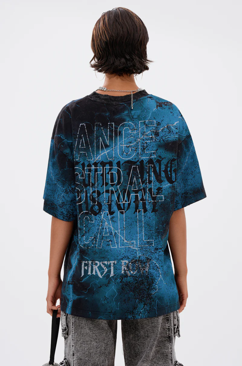FIRST ROW ANCESTRAL FURY OVERSIZED GRAPHIC TEE - Image 4