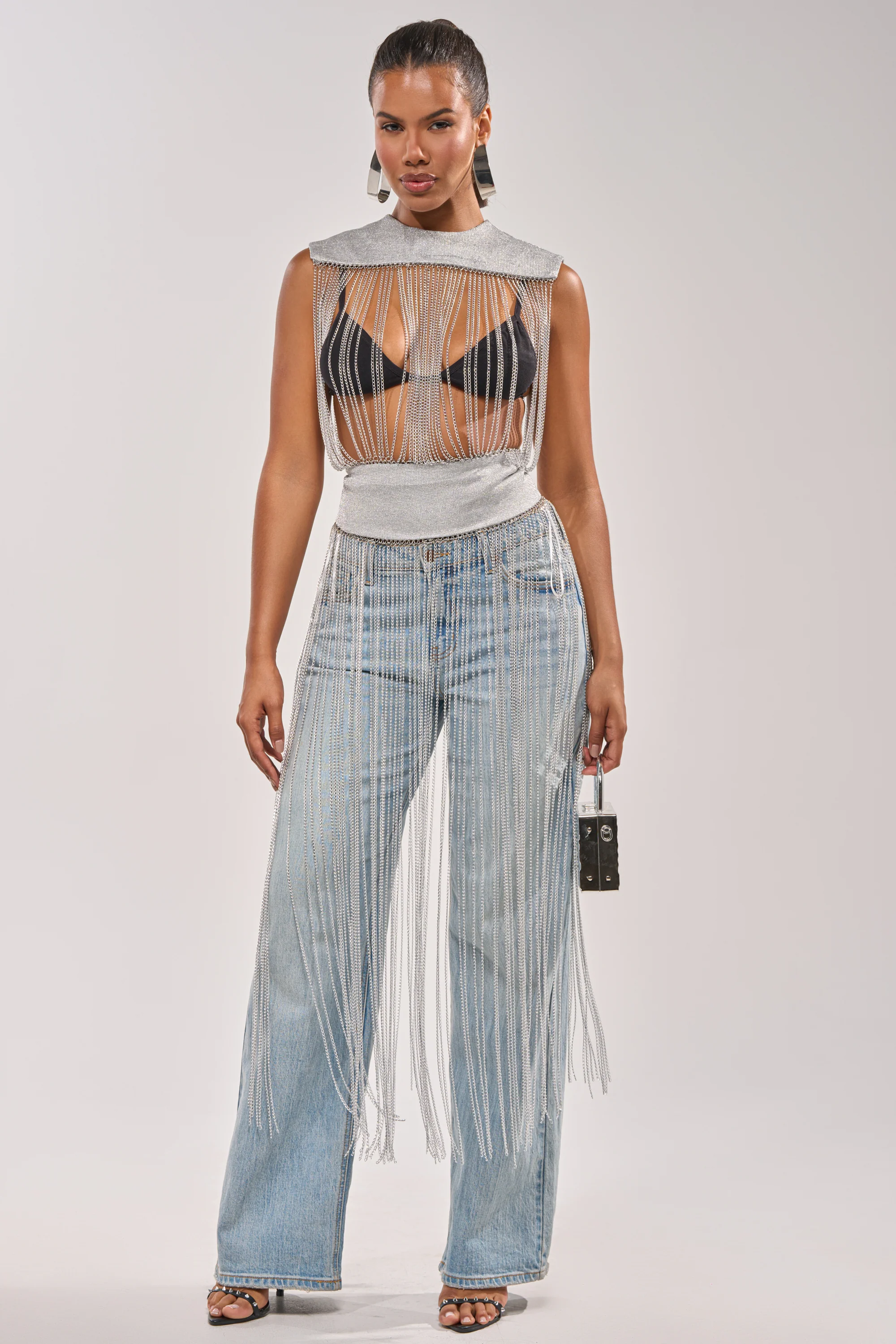 ARK SLEEVELESS CHAIN TOP - Image 2