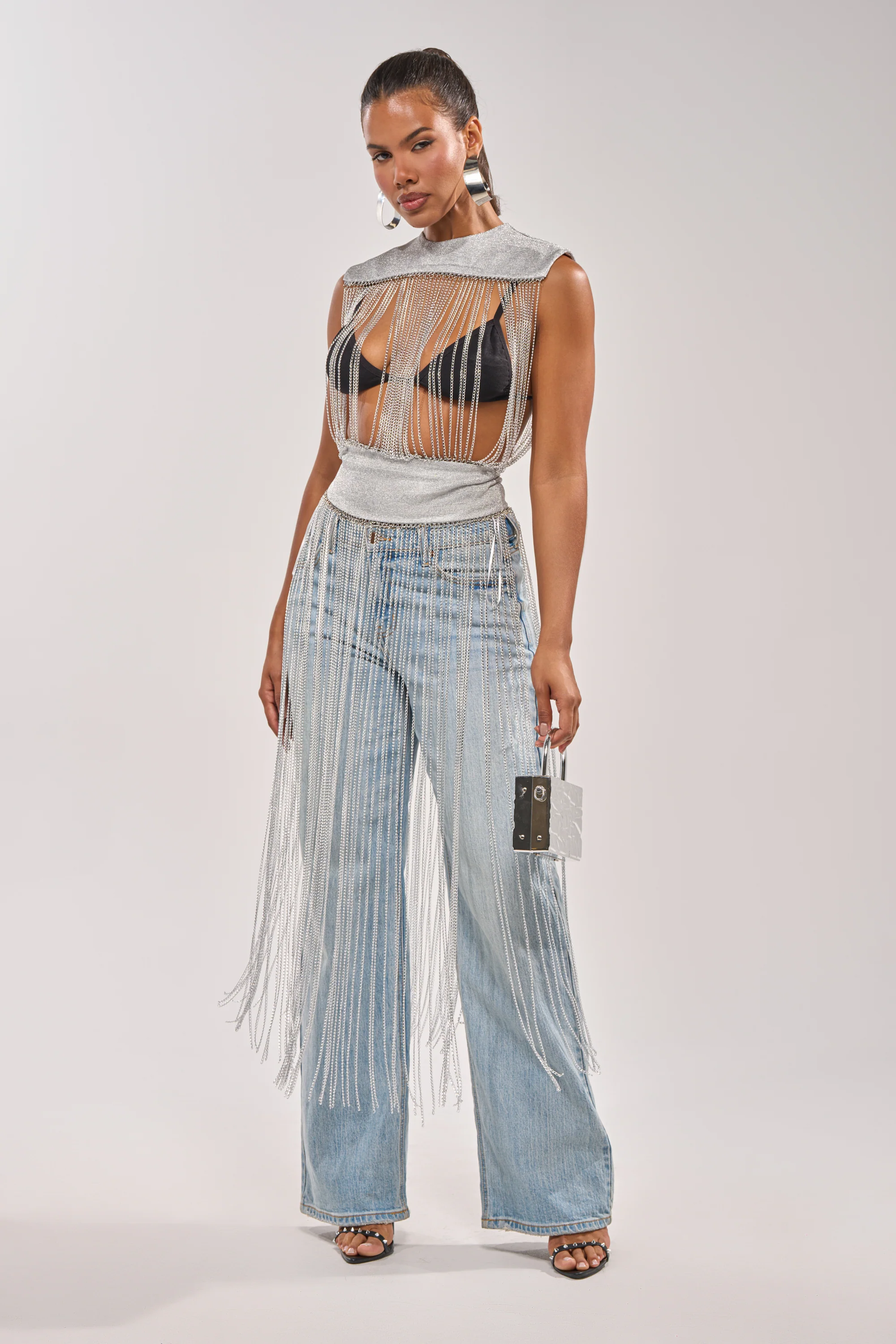 ARK SLEEVELESS CHAIN TOP - Image 3