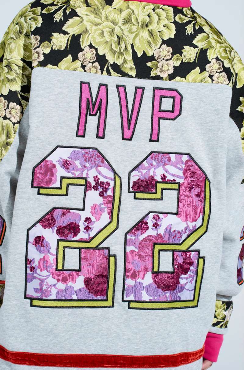 ATHLETIC BROCADE SWEATSHIRT DRESS - Image 8
