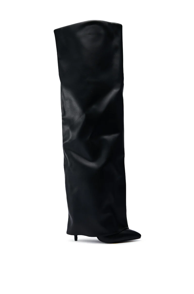 AZALEA WANG AGUILAR BLACK THIGH HIGH SUSPENDER BOOT - Image 4
