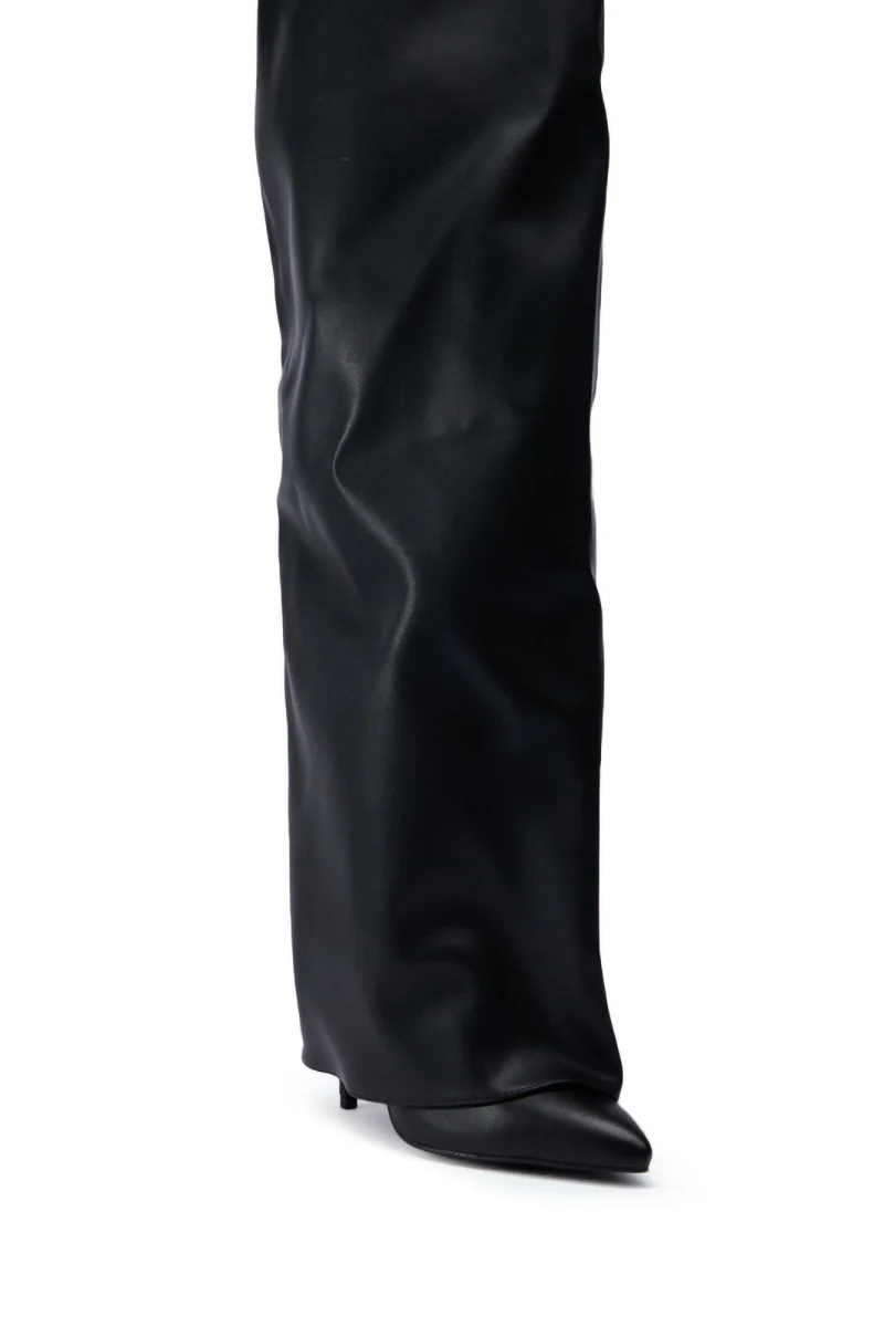 AZALEA WANG AGUILAR BLACK THIGH HIGH SUSPENDER BOOT - Image 7