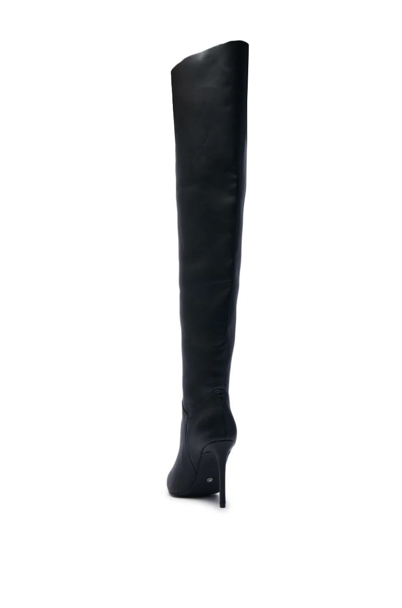 AZALEA WANG ALETTA BLACK EMBELLISHED STILETTO BOOT - Image 7