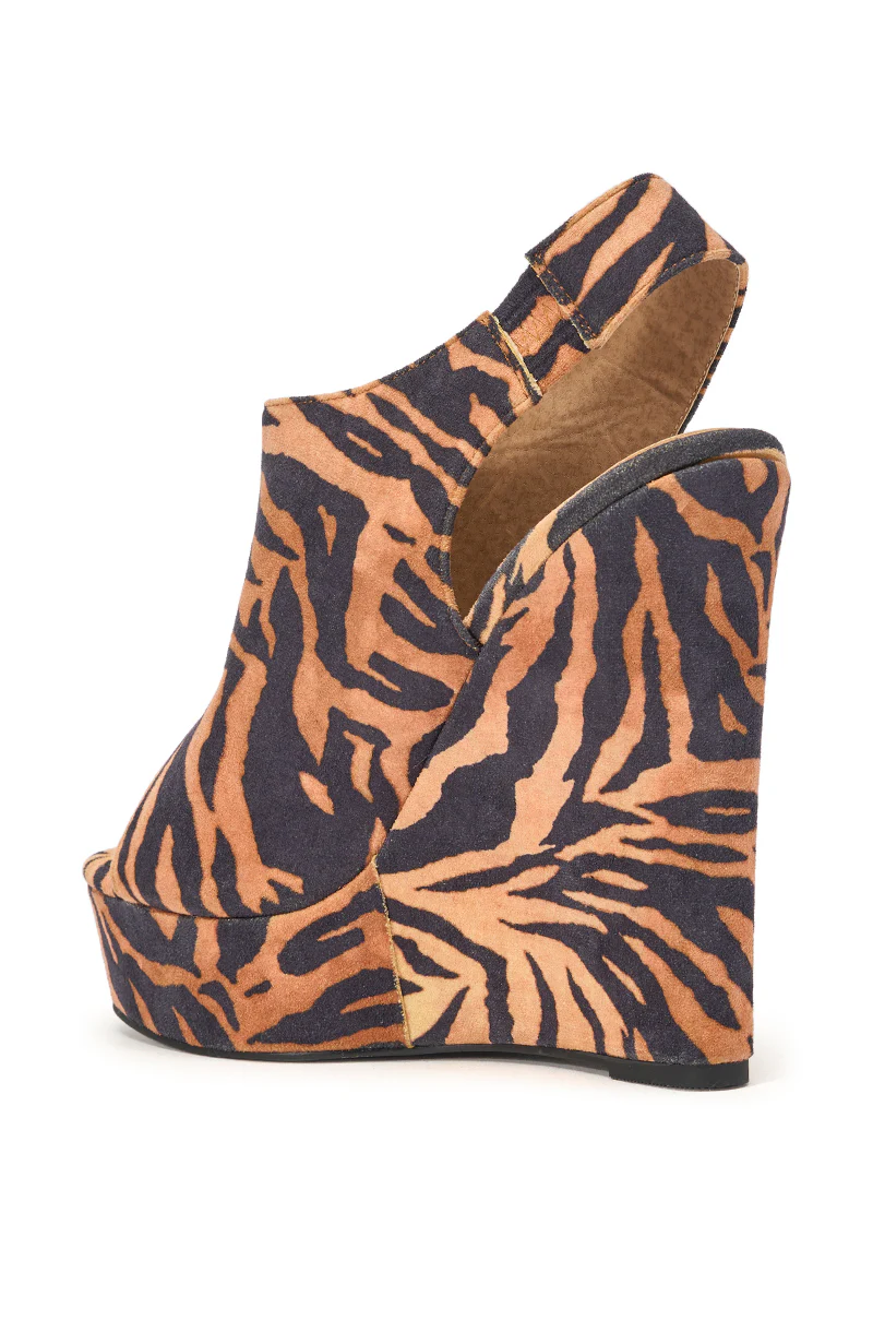 AZALEA WANG ARU TIGER WEDGE SANDAL - Image 7