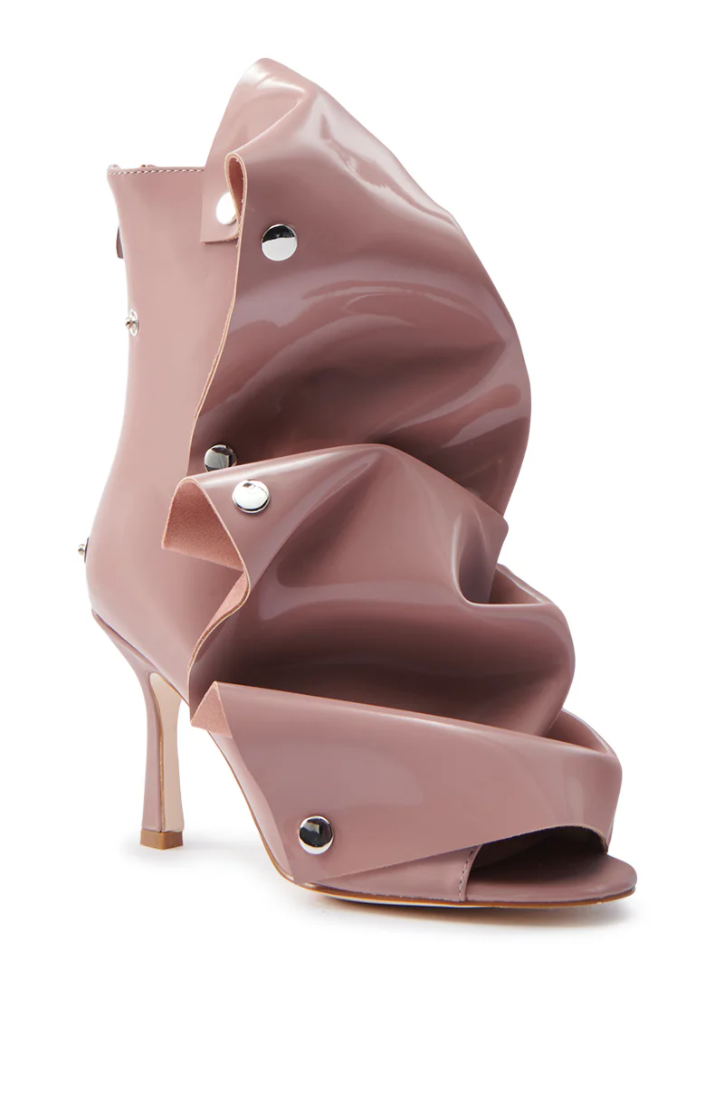 AZALEA WANG BIRD SONG SNAP OPEN TOE BOOTIE IN MAUVE - Image 5