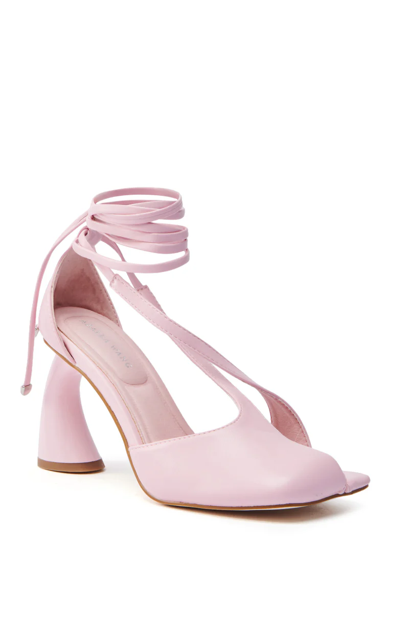 AZALEA WANG BUIKY PINK CHUNKY HEEL PUMP - Image 3