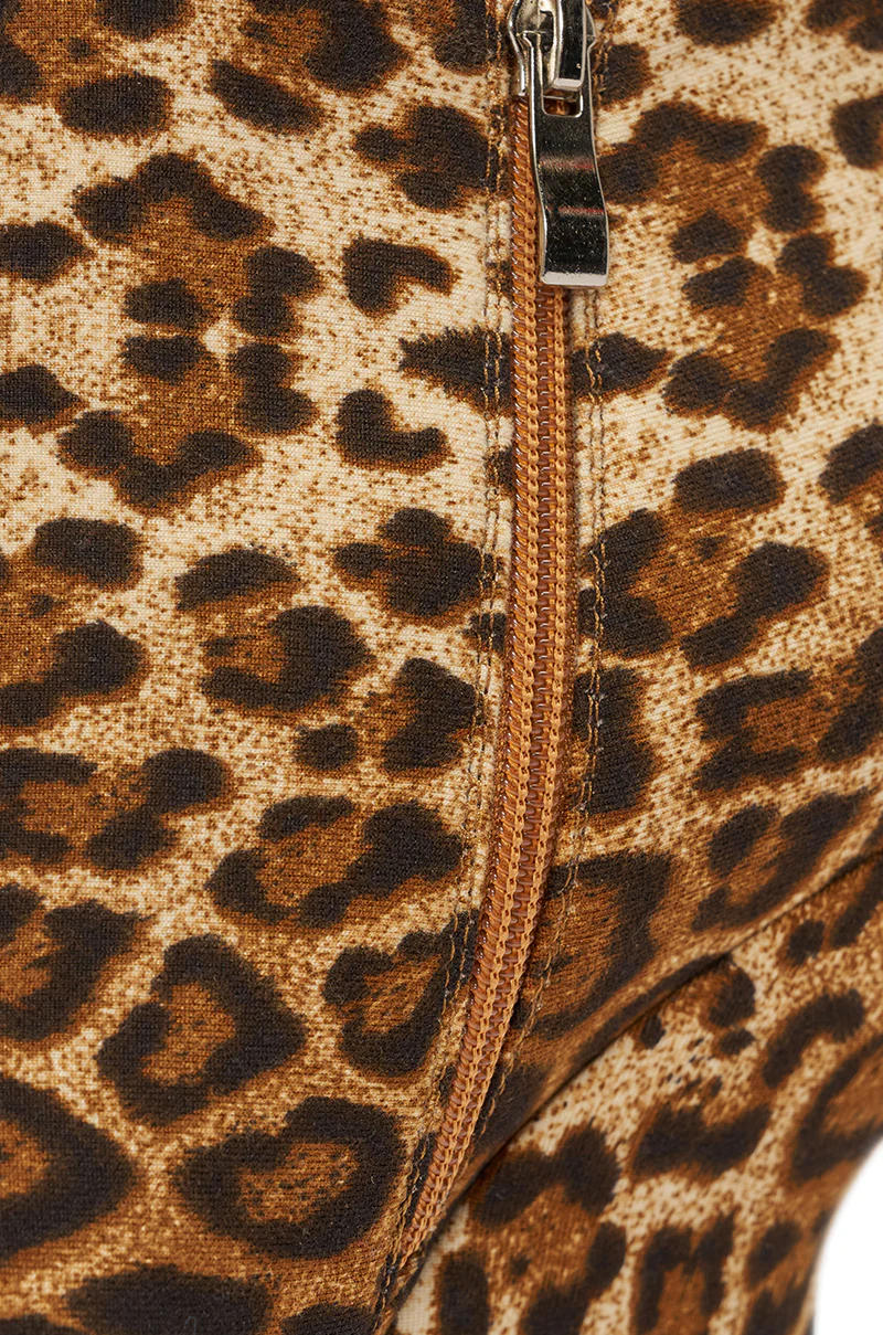 AZALEA WANG CADY LEOPARD PRINT WEDGE BOOTIE - Image 7