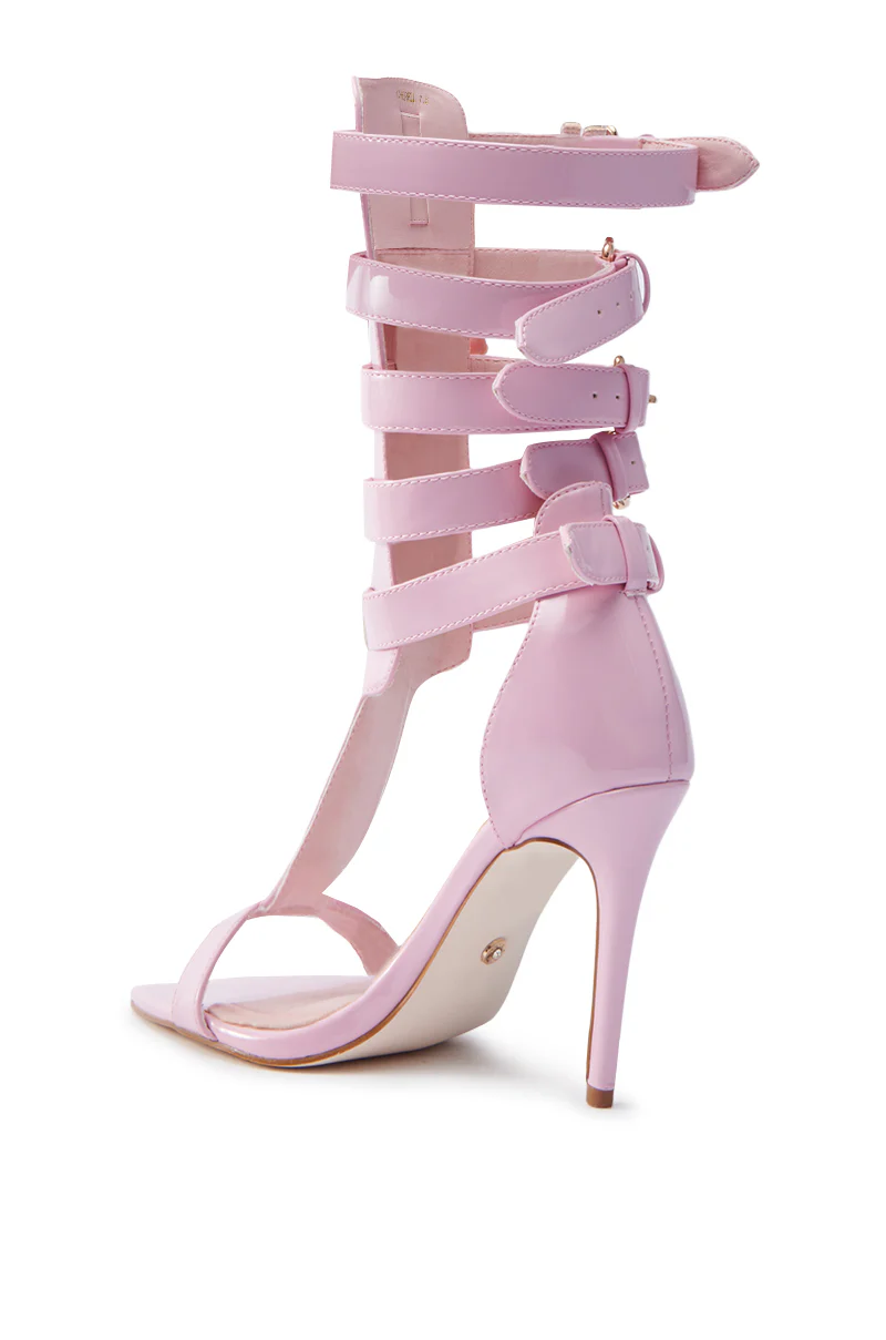 AZALEA WANG CHERELL PINK GLADIATOR SANDAL STILETTO - Image 6