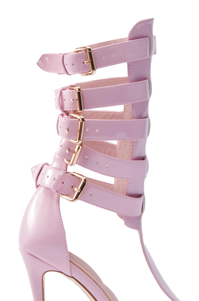 AZALEA WANG CHERELL PINK GLADIATOR SANDAL STILETTO - Image 7
