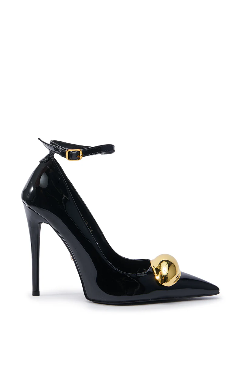 AZALEA WANG ESMARIA BLACK STILETTO PUMP - Image 9