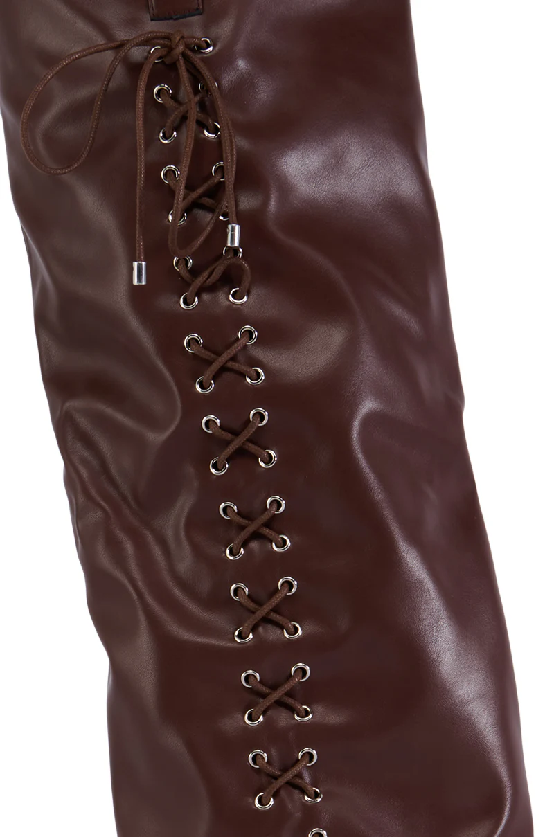 AZALEA WANG FLEURETTE WESTERN BOOT IN CHOCOLATE BROWN - Image 6