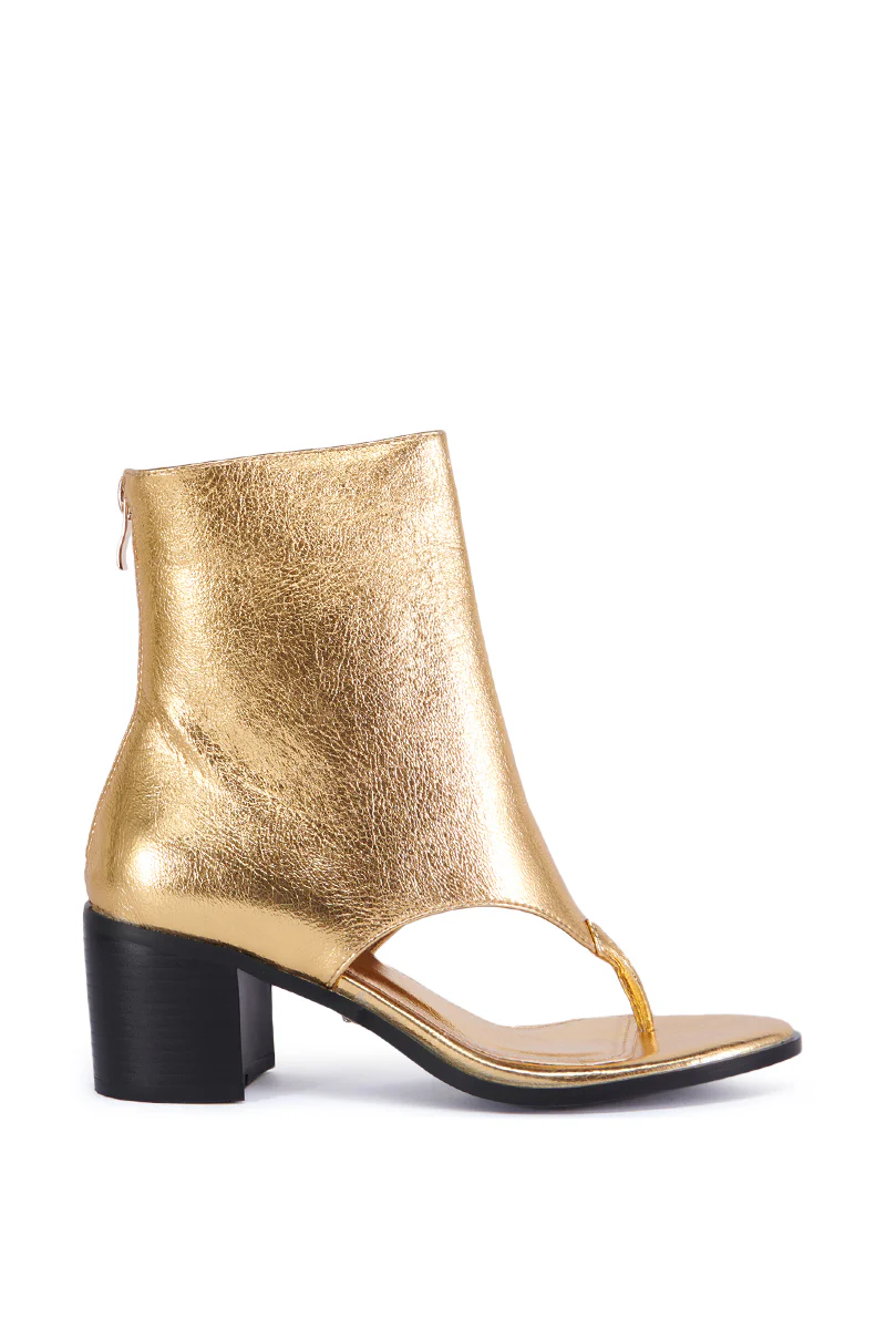 AZALEA WANG GOLD CHUNKY SANDAL - Image 4