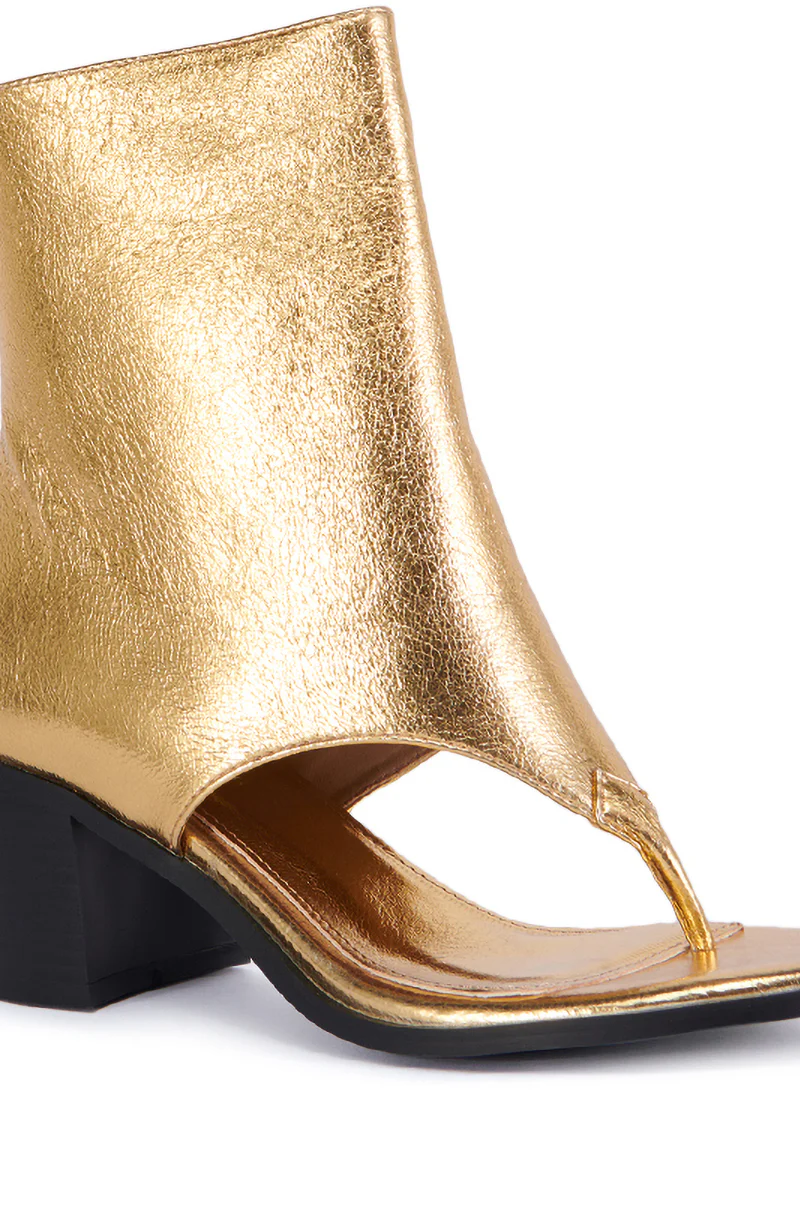 AZALEA WANG GOLD CHUNKY SANDAL - Image 7