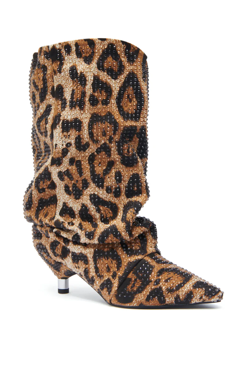 AZALEA WANG GRIMES LEOPARD STILETTO BOOTIE - Image 4