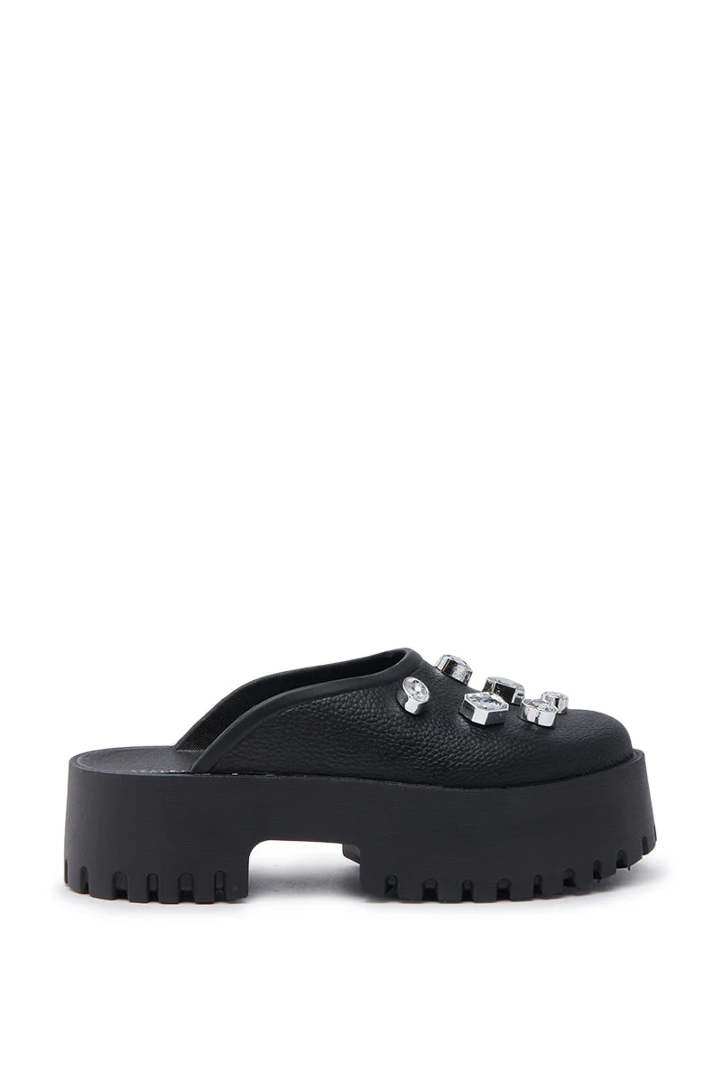 AZALEA WANG HAIN BLACK EMBELLISHED FLAT - Image 3