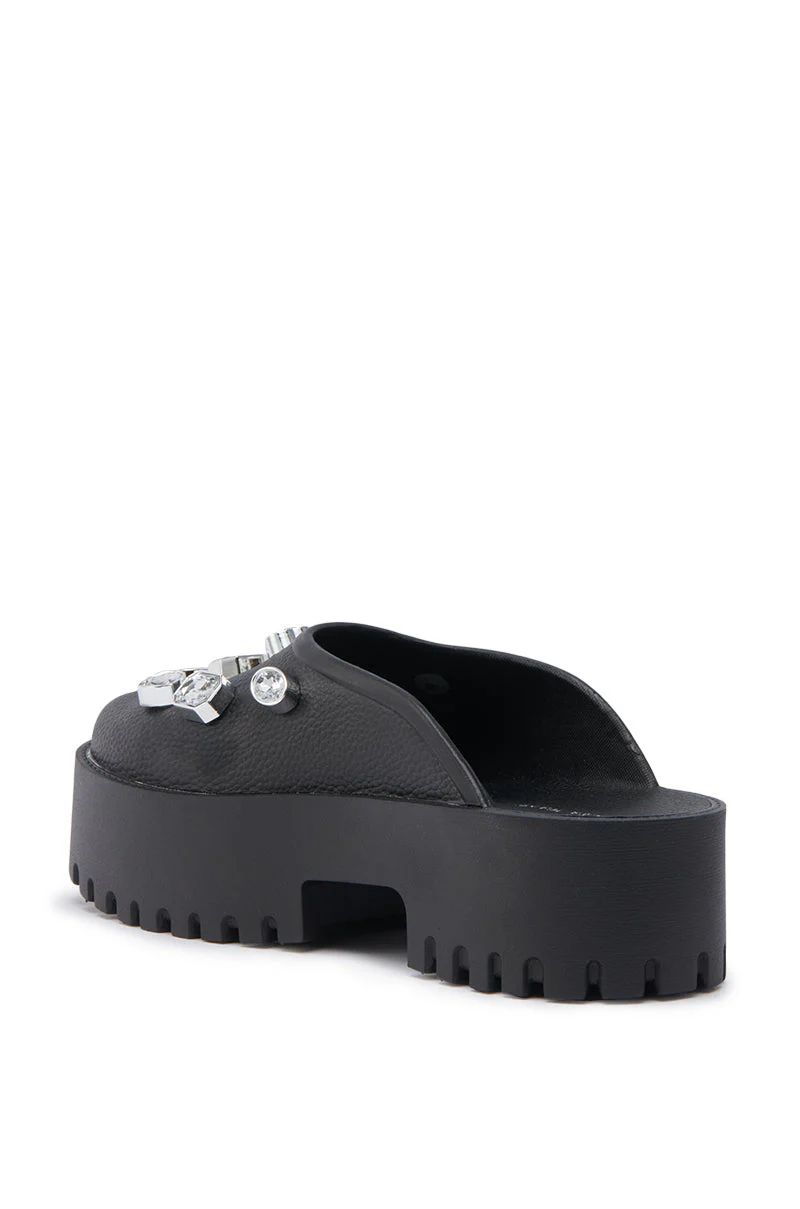 AZALEA WANG HAIN BLACK EMBELLISHED FLAT - Image 5