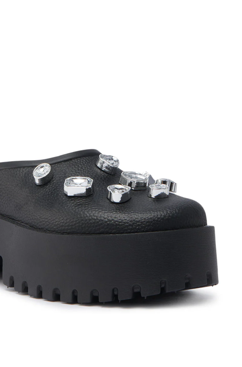 AZALEA WANG HAIN BLACK EMBELLISHED FLAT - Image 6
