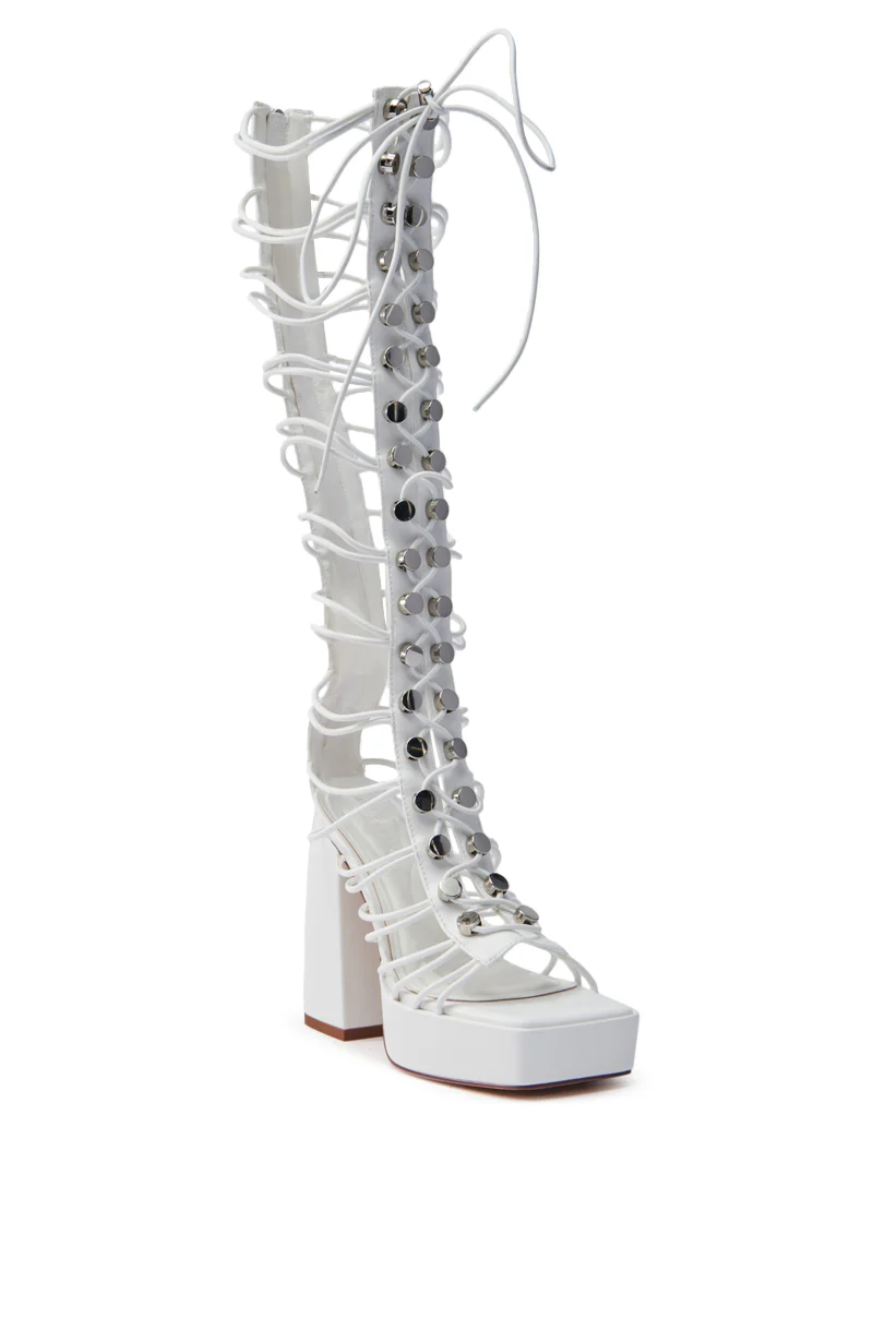 AZALEA WANG HUYEN WHITE GLADIATOR SANDAL - Image 4