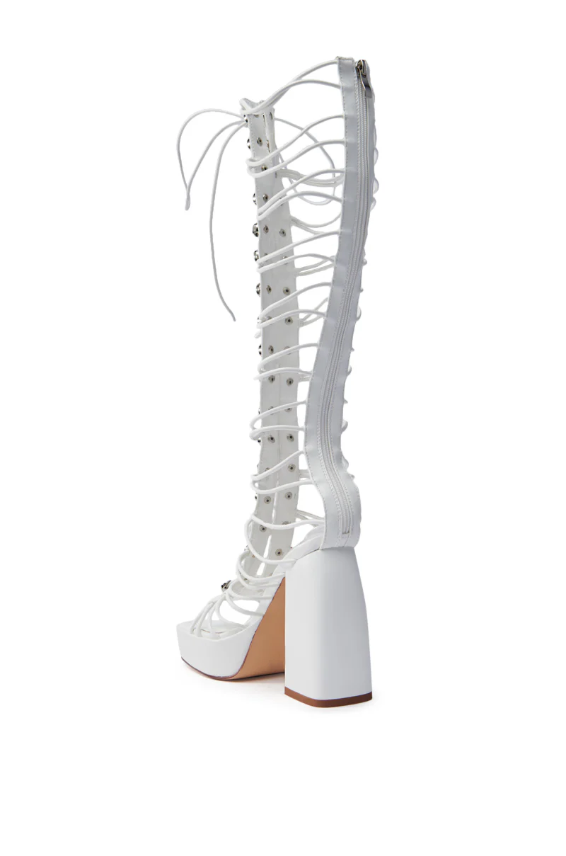 AZALEA WANG HUYEN WHITE GLADIATOR SANDAL - Image 5