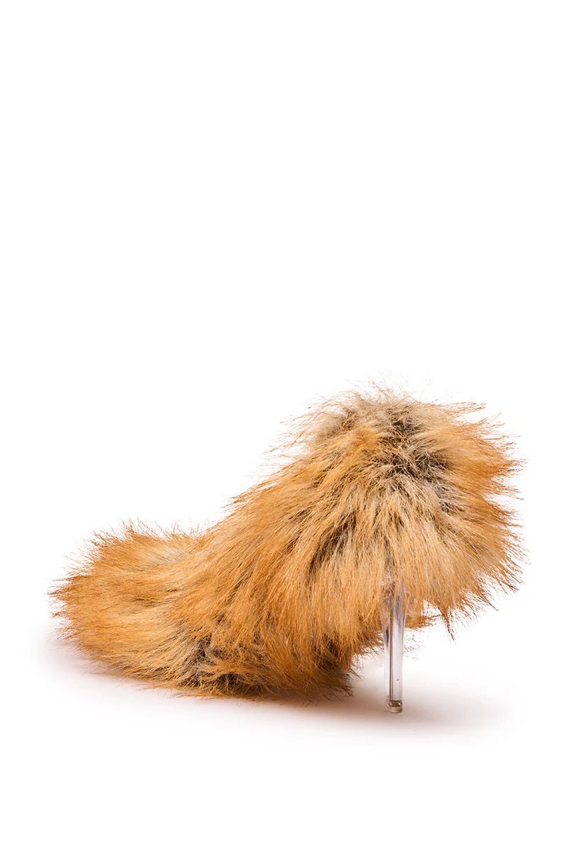 AZALEA WANG JAMEECK TAN FUR PUMP - Image 8