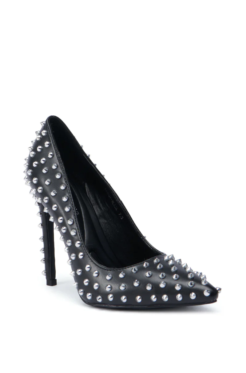 AZALEA WANG KASHIE BLACK STILETTO PUMP - Image 5