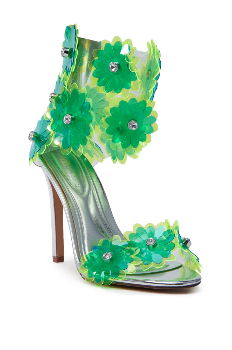 AZALEA WANG KAYDE GREEN STILETTO SANDAL - Image 5