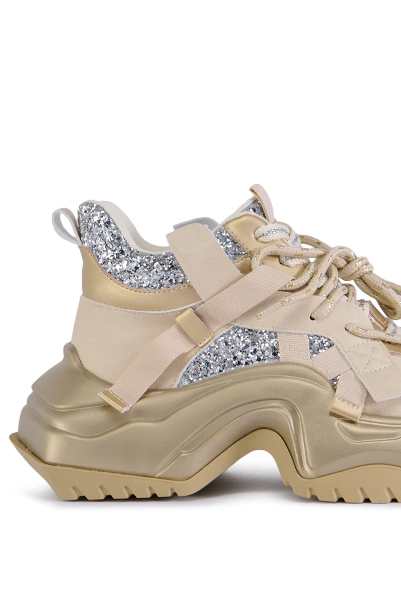 AZALEA WANG KIKO GOLD SNEAKER - Image 6