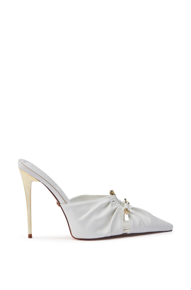 AZALEA WANG LUDVIK WHITE STILETTO PUMP - Image 4