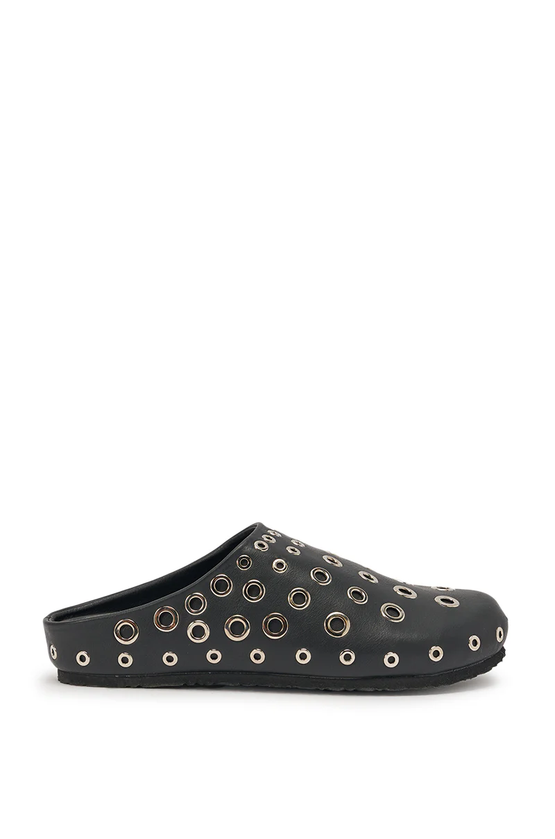 AZALEA WANG MARSHA BLACK GROMMET DETAIL FLAT - Image 6
