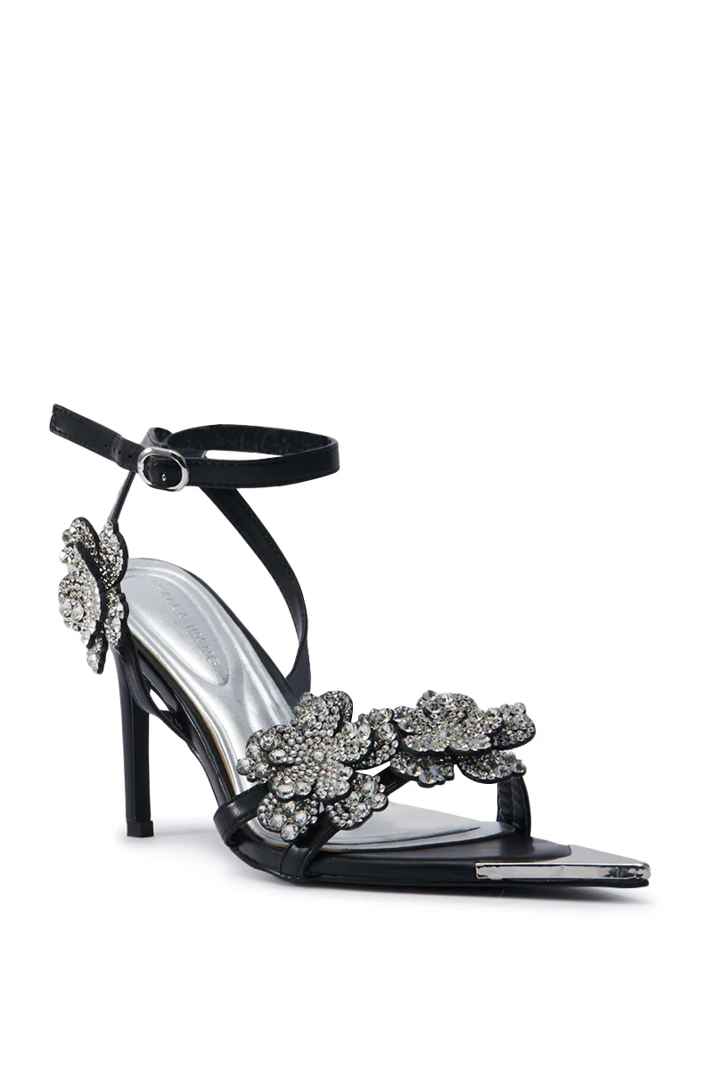AZALEA WANG NJEMA FLOWER EMBELLISHED STILETTO SANDAL - Image 5