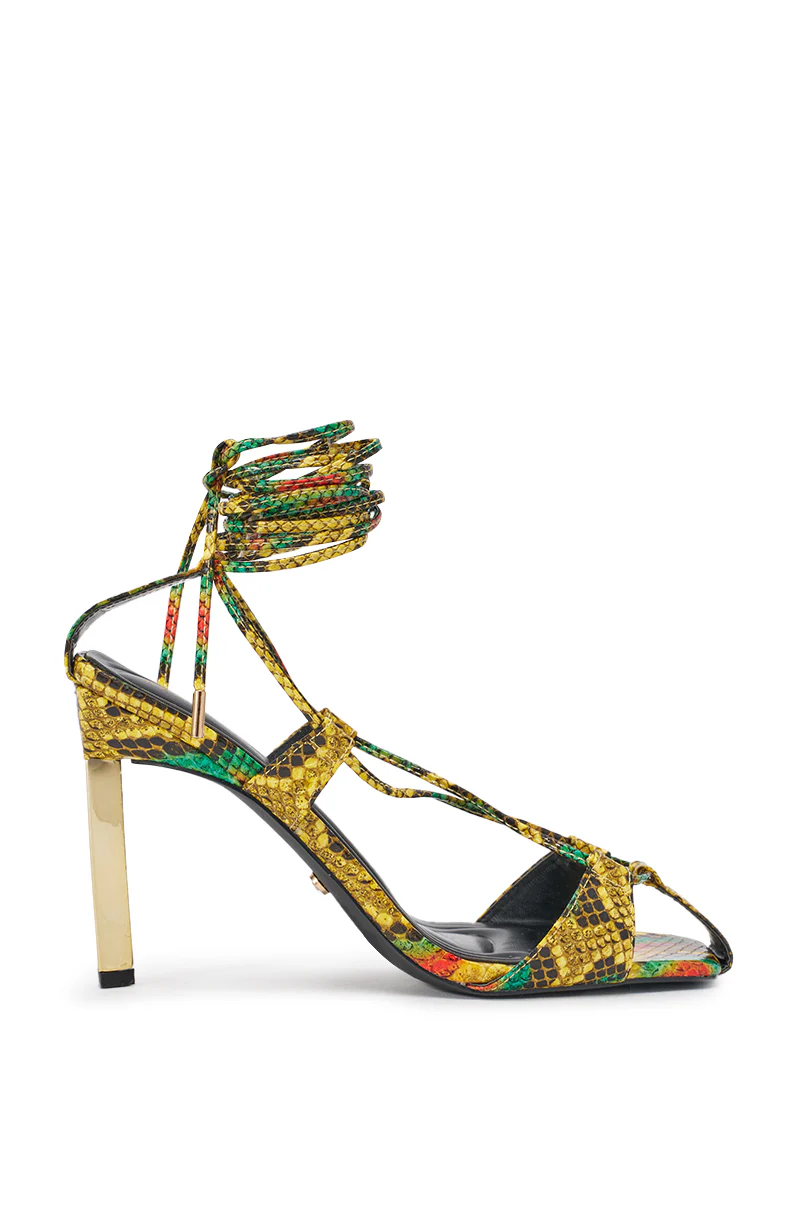 AZALEA WANG NOTYET MULTI SNAKE STILETTO SANDAL - Image 4