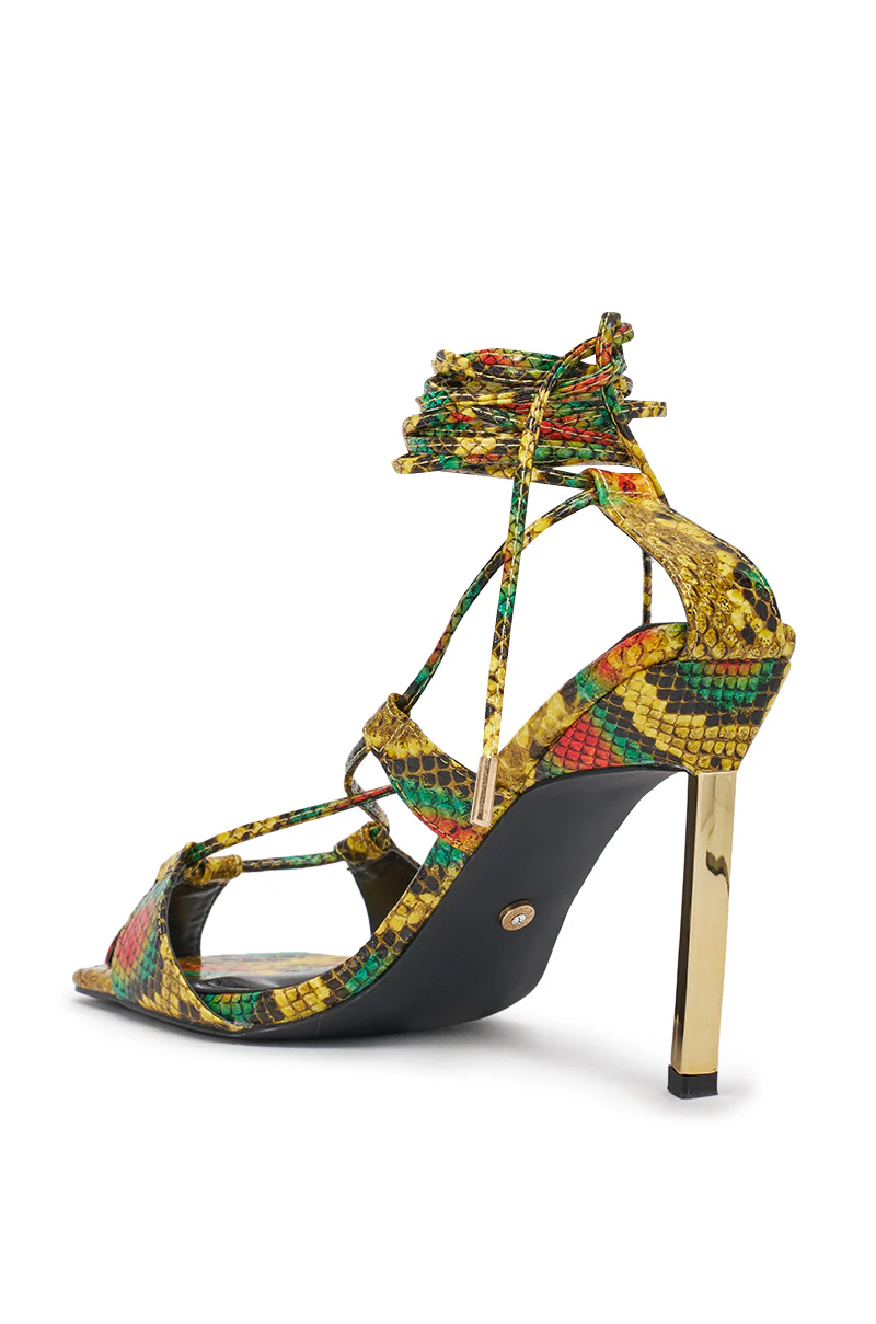 AZALEA WANG NOTYET MULTI SNAKE STILETTO SANDAL - Image 6