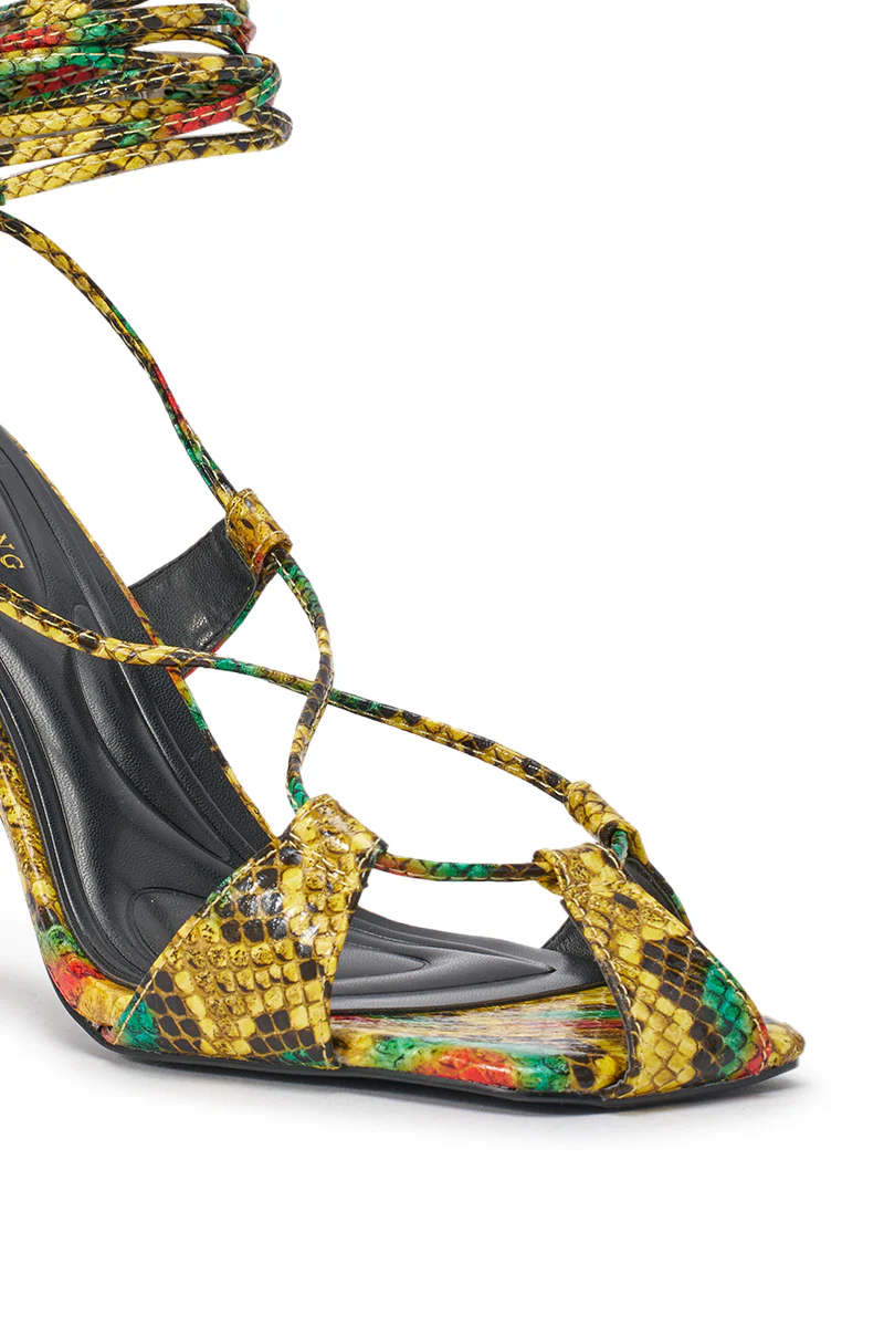 AZALEA WANG NOTYET MULTI SNAKE STILETTO SANDAL - Image 7