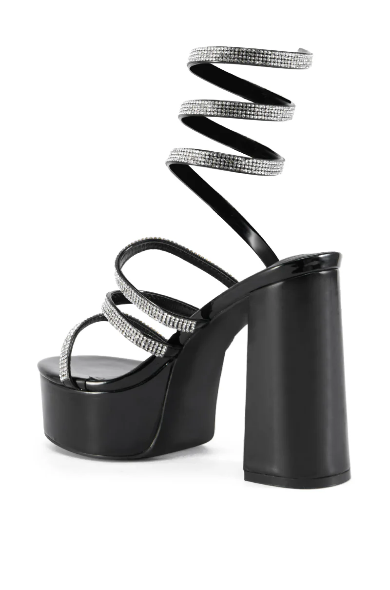 AZALEA WANG PANDRA BLACK SANDAL - Image 5