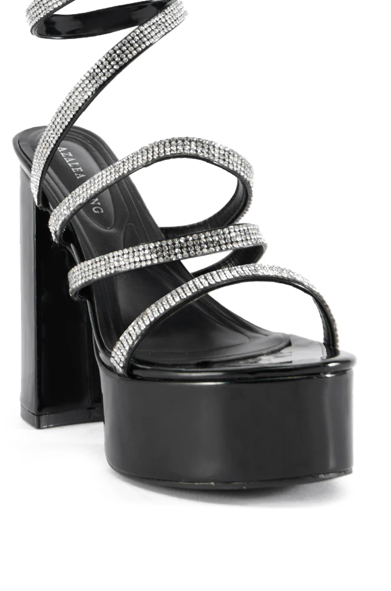 AZALEA WANG PANDRA BLACK SANDAL - Image 6