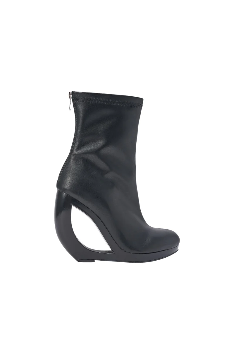 AZALEA WANG RAPTURE OPEN WEDGE COCKTAIL BOOTIE - Image 4